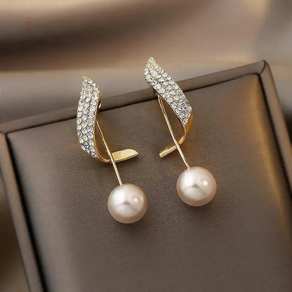 Boucles d'oreilles en or avec perles