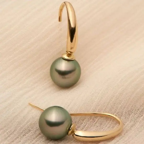 Boucles d'oreilles en perles Olives en or