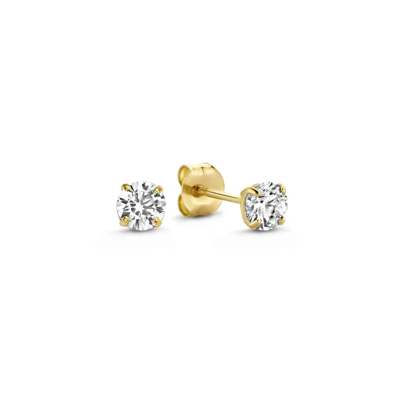 Boucles d'oreilles en pierre Dara brillante en or