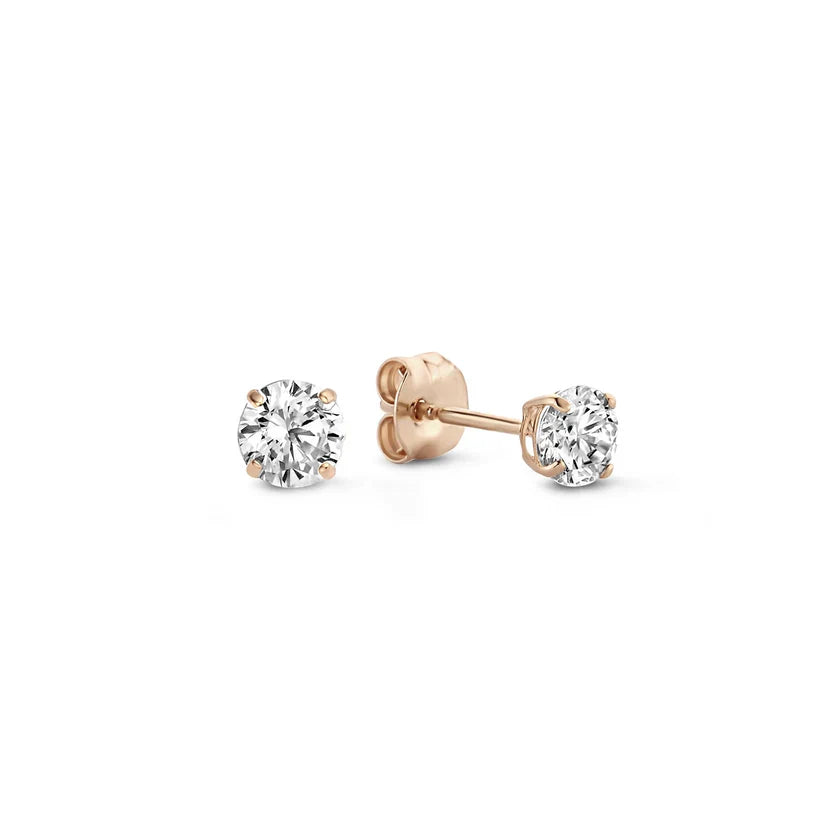 Boucles d'oreilles en pierre larmes de lune en or blanc