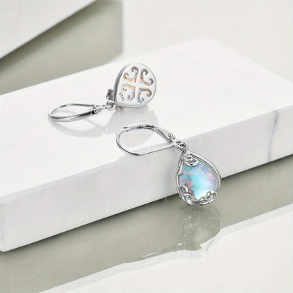 Boucles d'oreilles en pierre de lune Esprit Libre