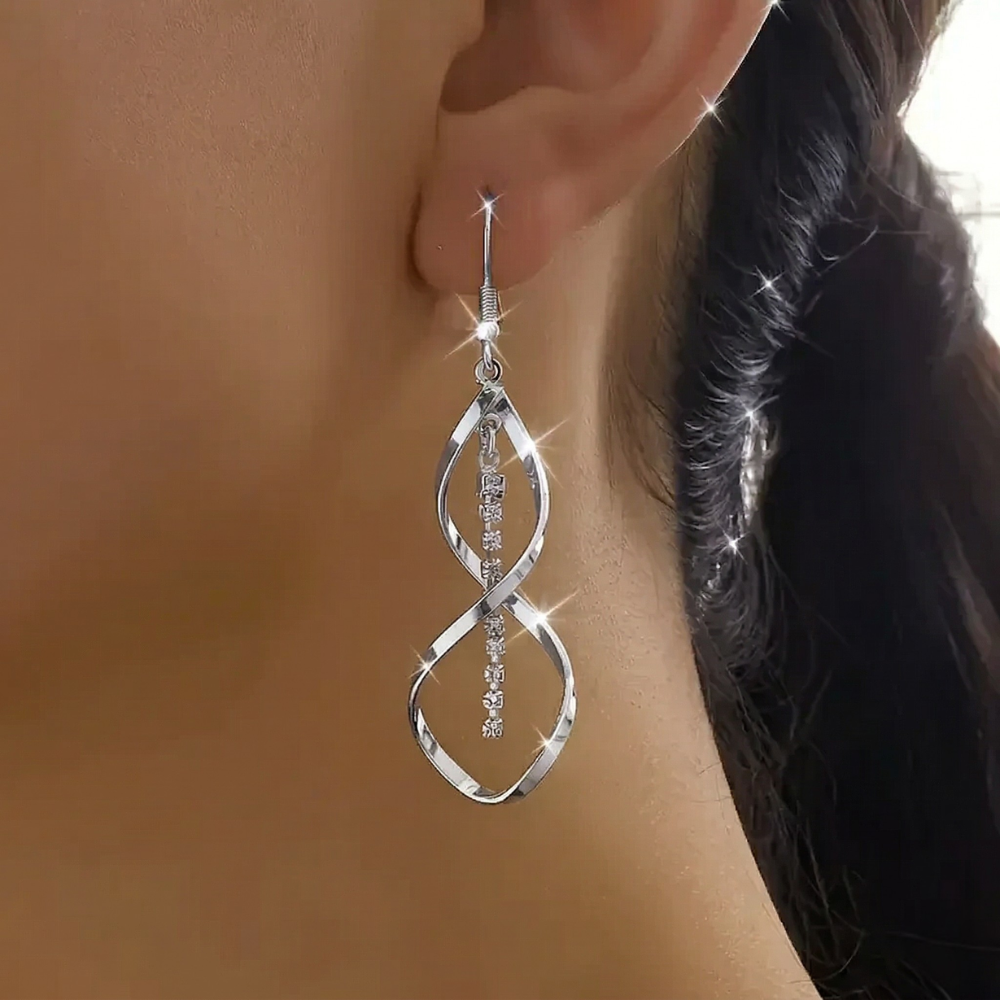 Boucles d'oreilles en spirale rayon de soleil en or