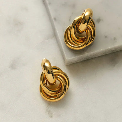 Boucles d'oreilles entrelacées | Or