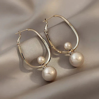 Boucles d'oreilles fascinantes avec perles