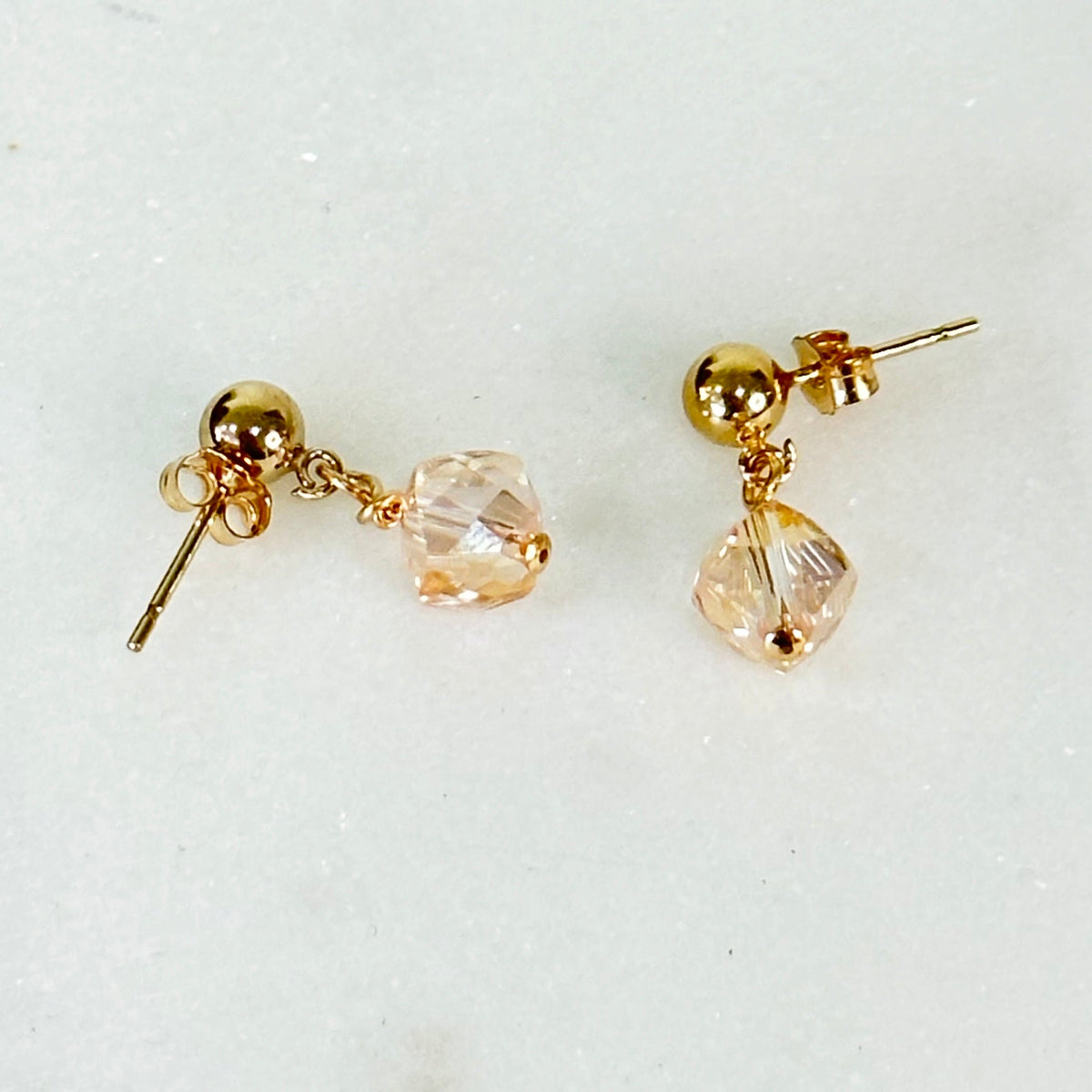 Boucles d'oreilles pendantes « Liana » en or