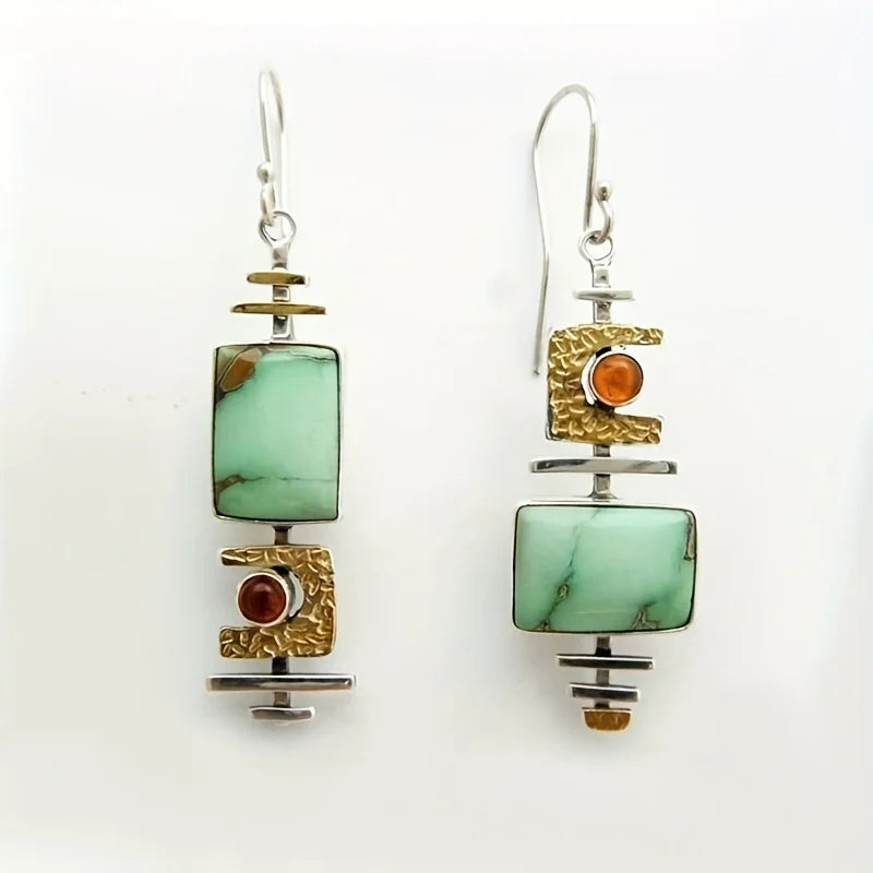 Boucles d'oreilles rétro antiques en or