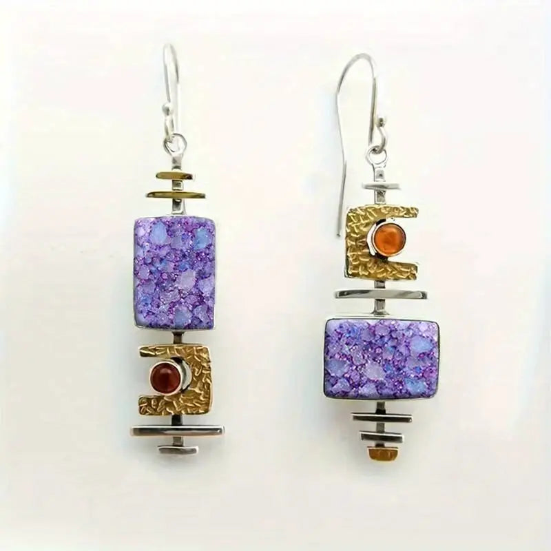 Boucles d'oreilles rétro antiques en or