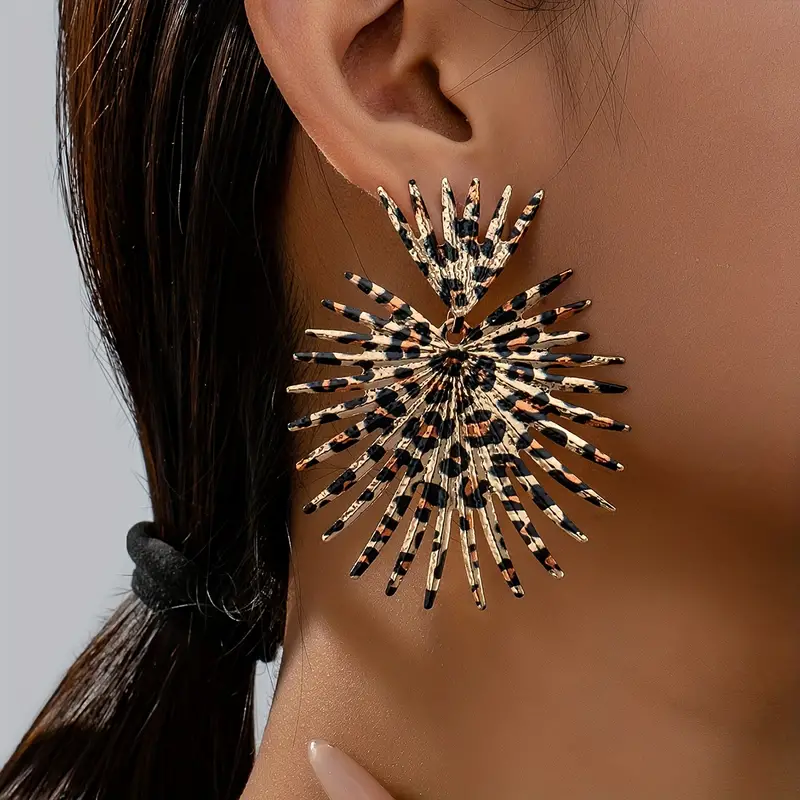 Boucles d'oreilles vintage avec épines en or