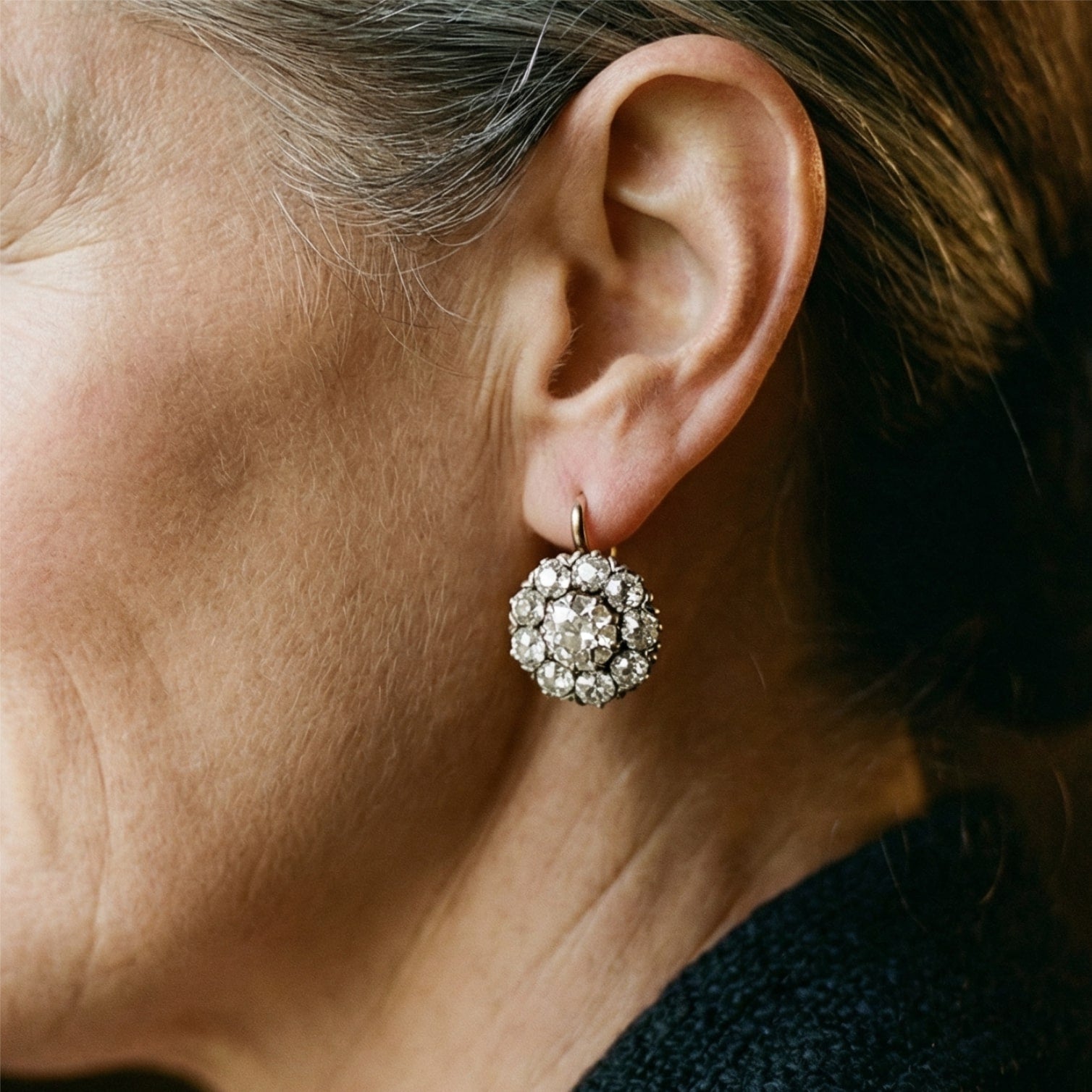 Boucles d'oreilles vintage en or