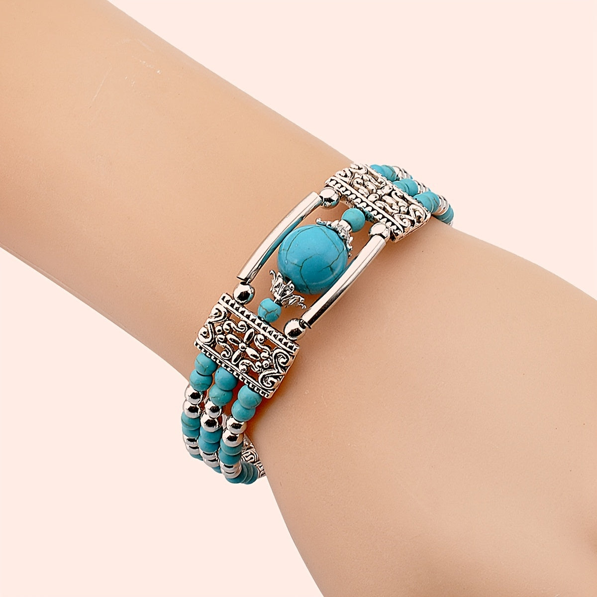 Bracelet Azura plateau en or blanc