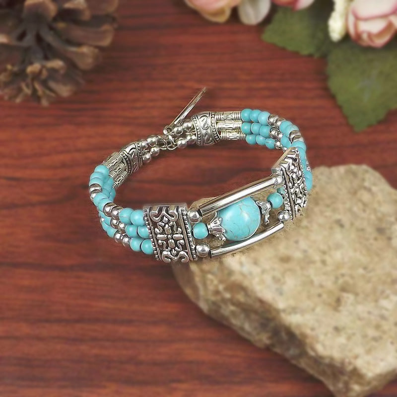 Bracelet Azura plateau en or blanc