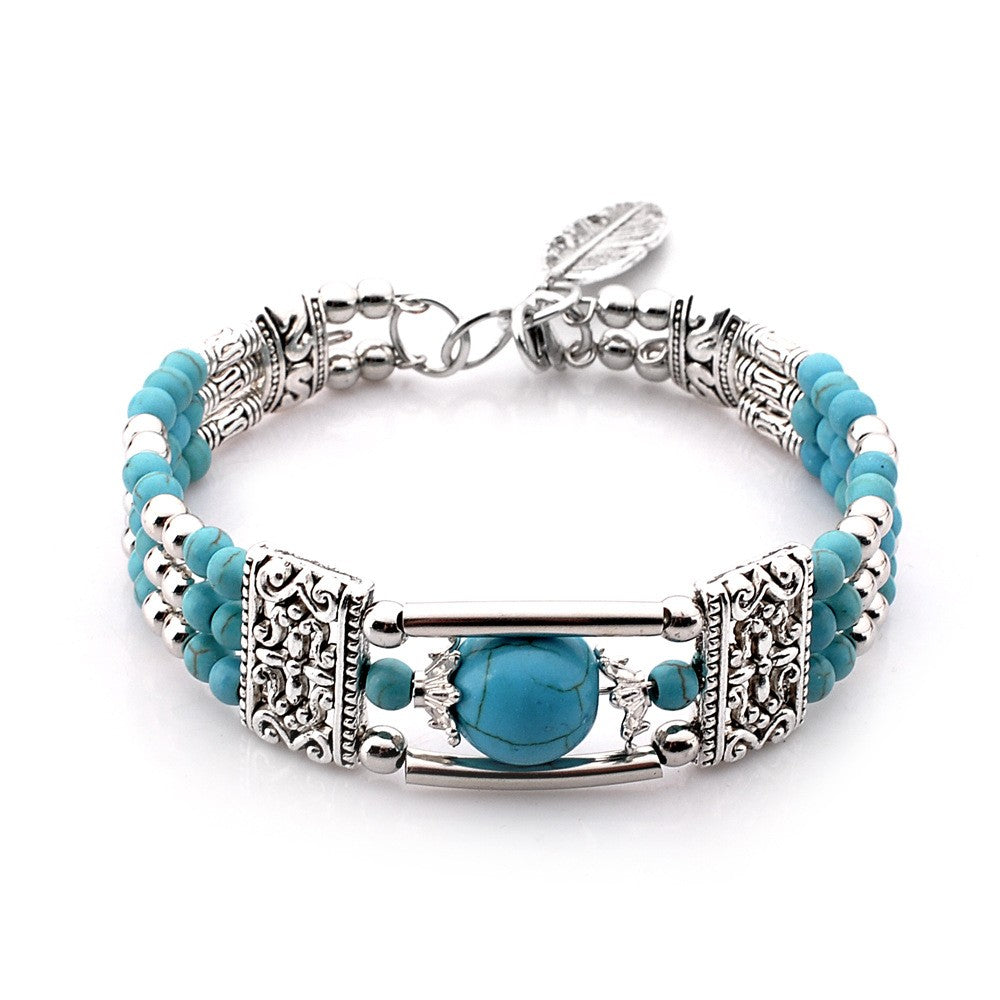 Bracelet Azura plateau en or blanc