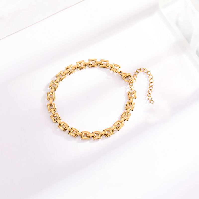 Bracelet chaîne Montre en or