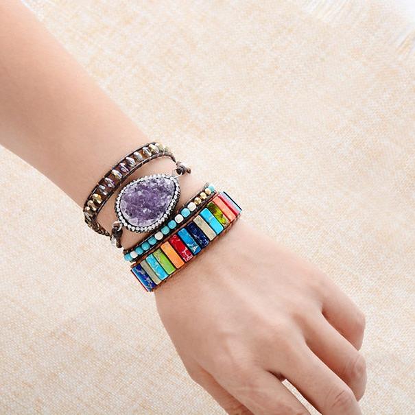 Bracelet Chakra en or