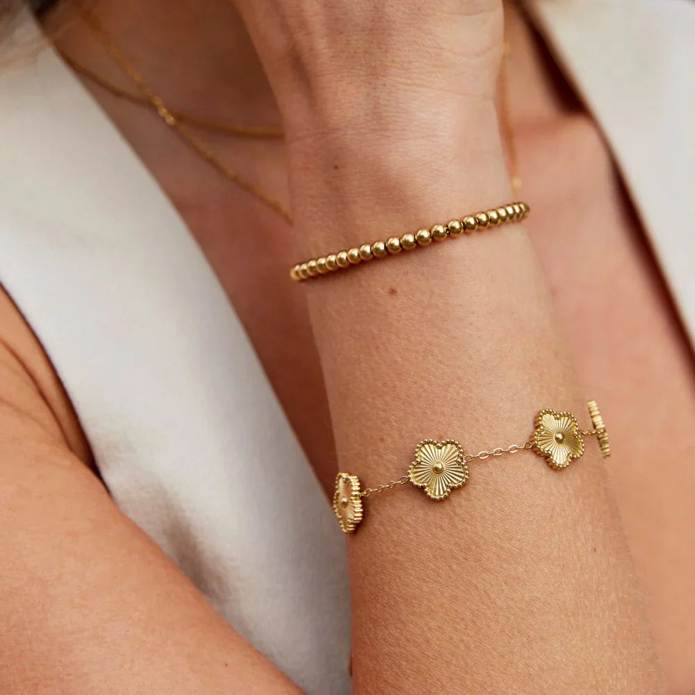 Bracelet charme Florielle bloom en or