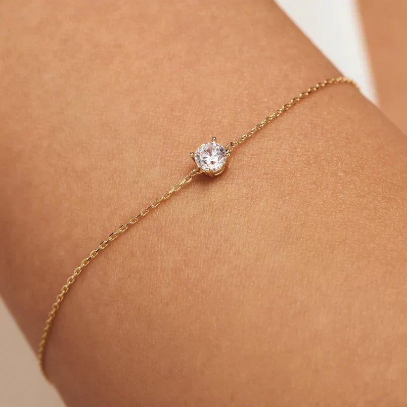 Bracelet Cléa en pierre en or blanc