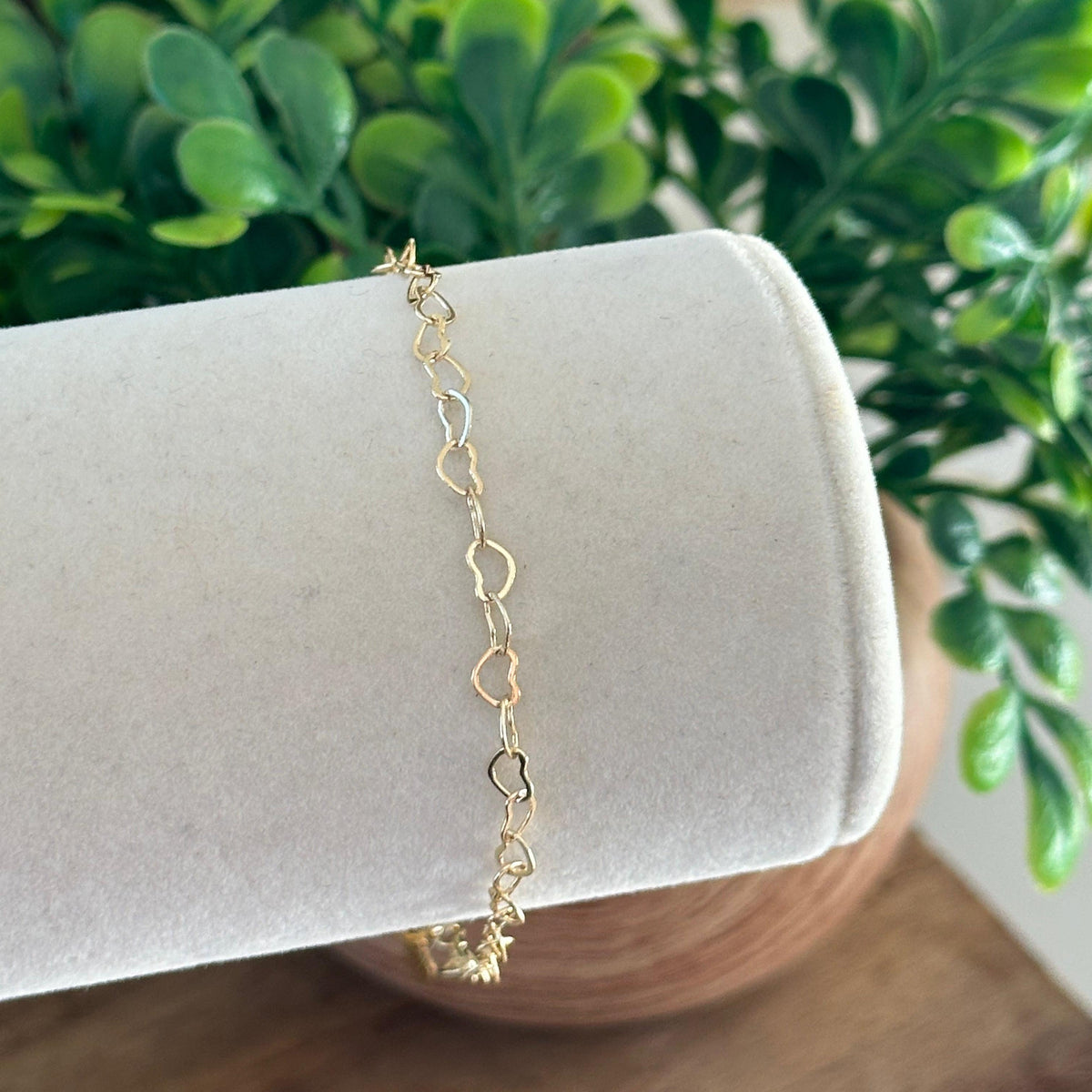 Bracelet « Connexion du cœur » en or