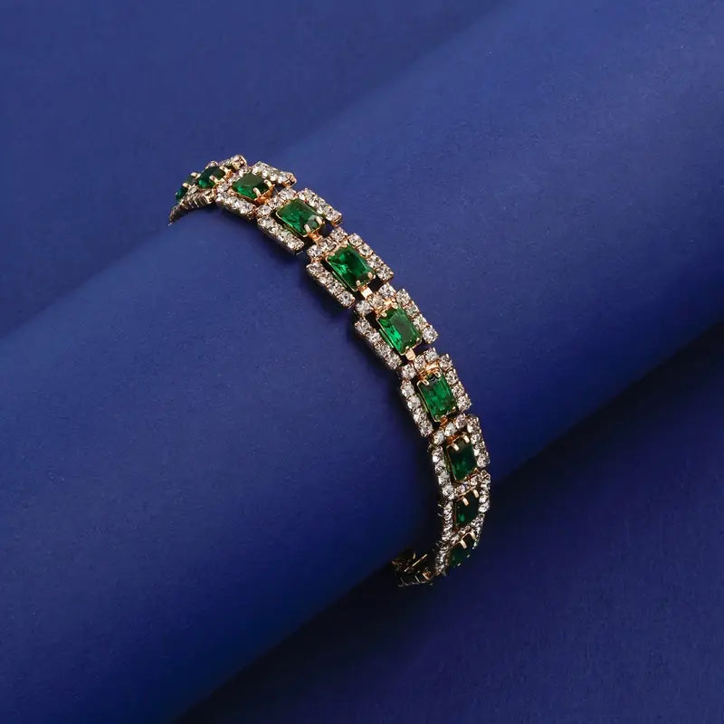 Bracelet Elisa Esmeralda en or