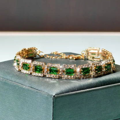 Bracelet Doré Elisa Esmeralda