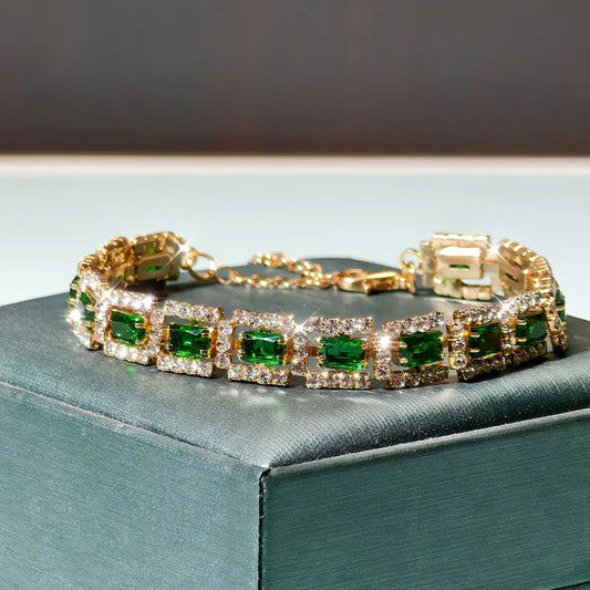 Bracelet Doré Elisa Esmeralda