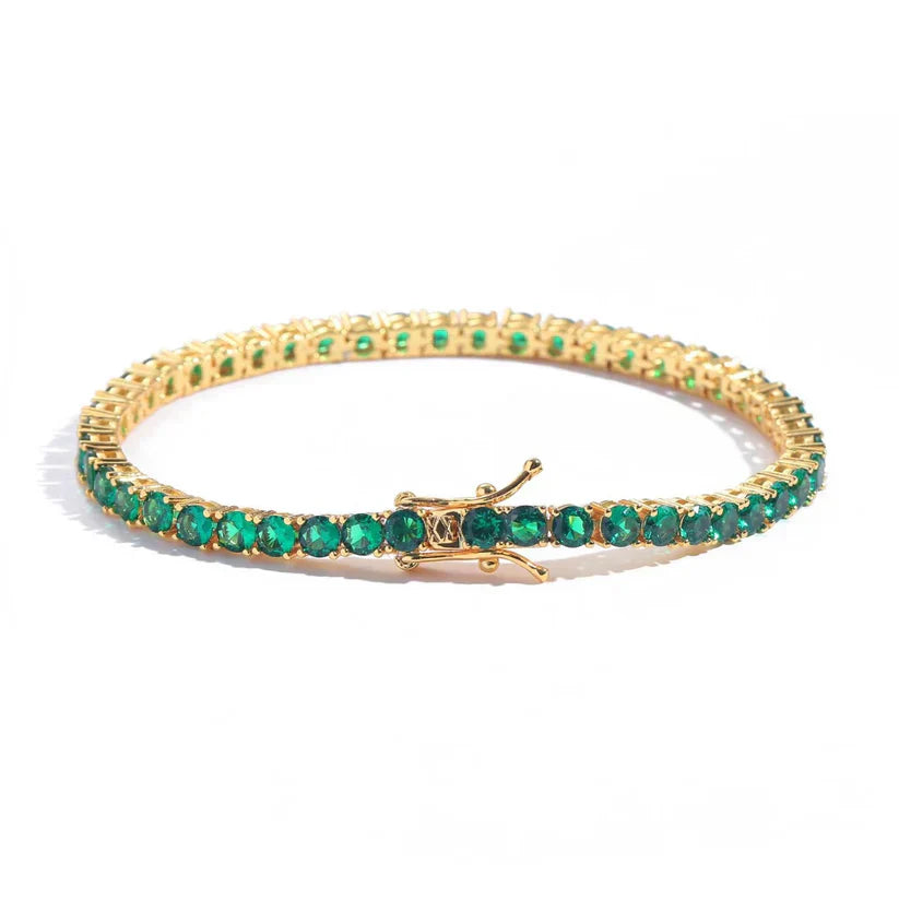 Bracelet Ella avec émeraude en or