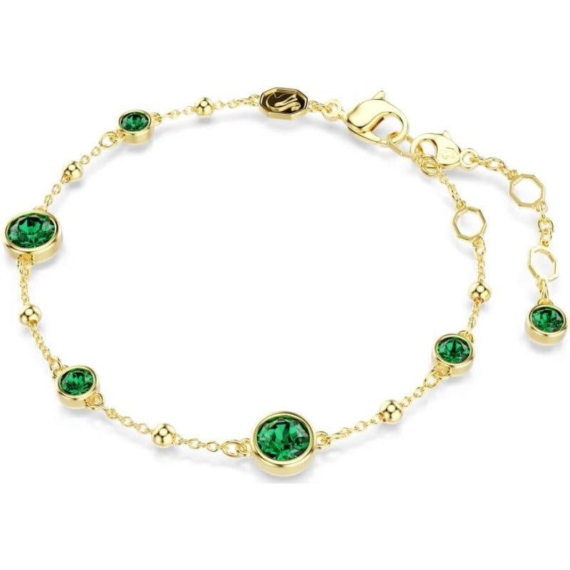 Bracelet émeraude délicat en or