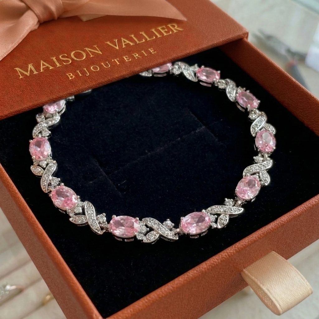 Bracelet Giada Rosalyth en or blanc