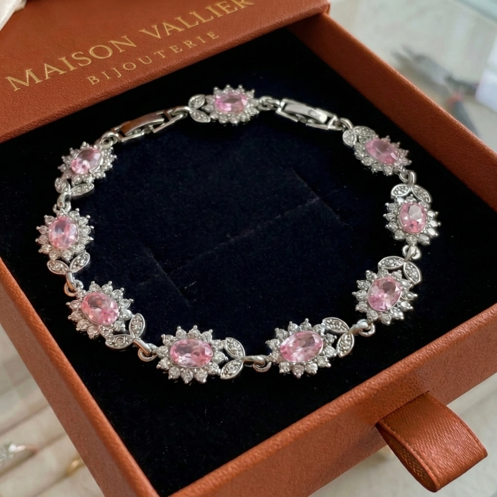 Bracelet Iridessa Pinkthorn en or blanc