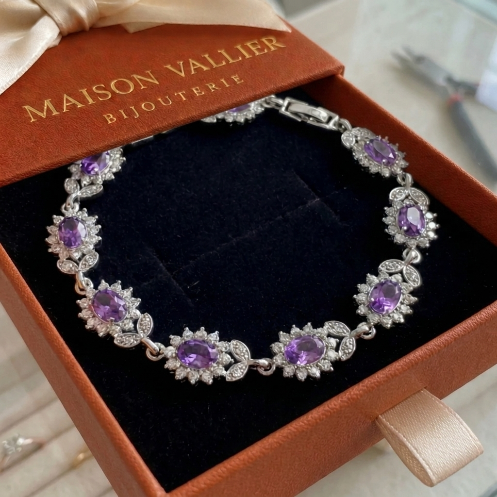 Bracelet Iridessa Violetthorn en or blanc