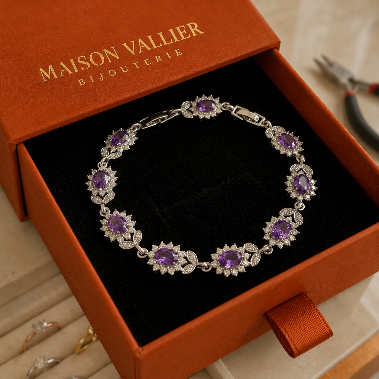 Bracelet Iris en Or Blanc