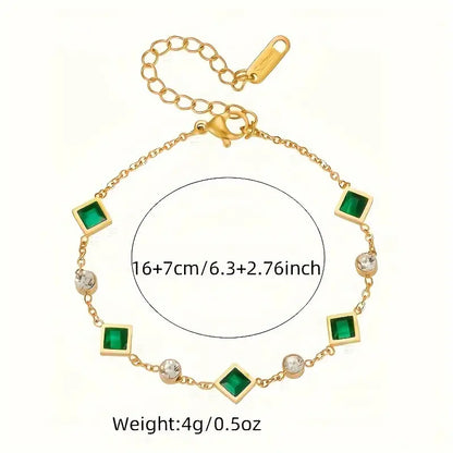 Bracelet Karolina avec Émeraude