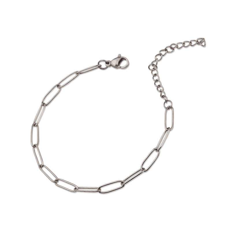 Bracelet maillon de Venise en or blanc