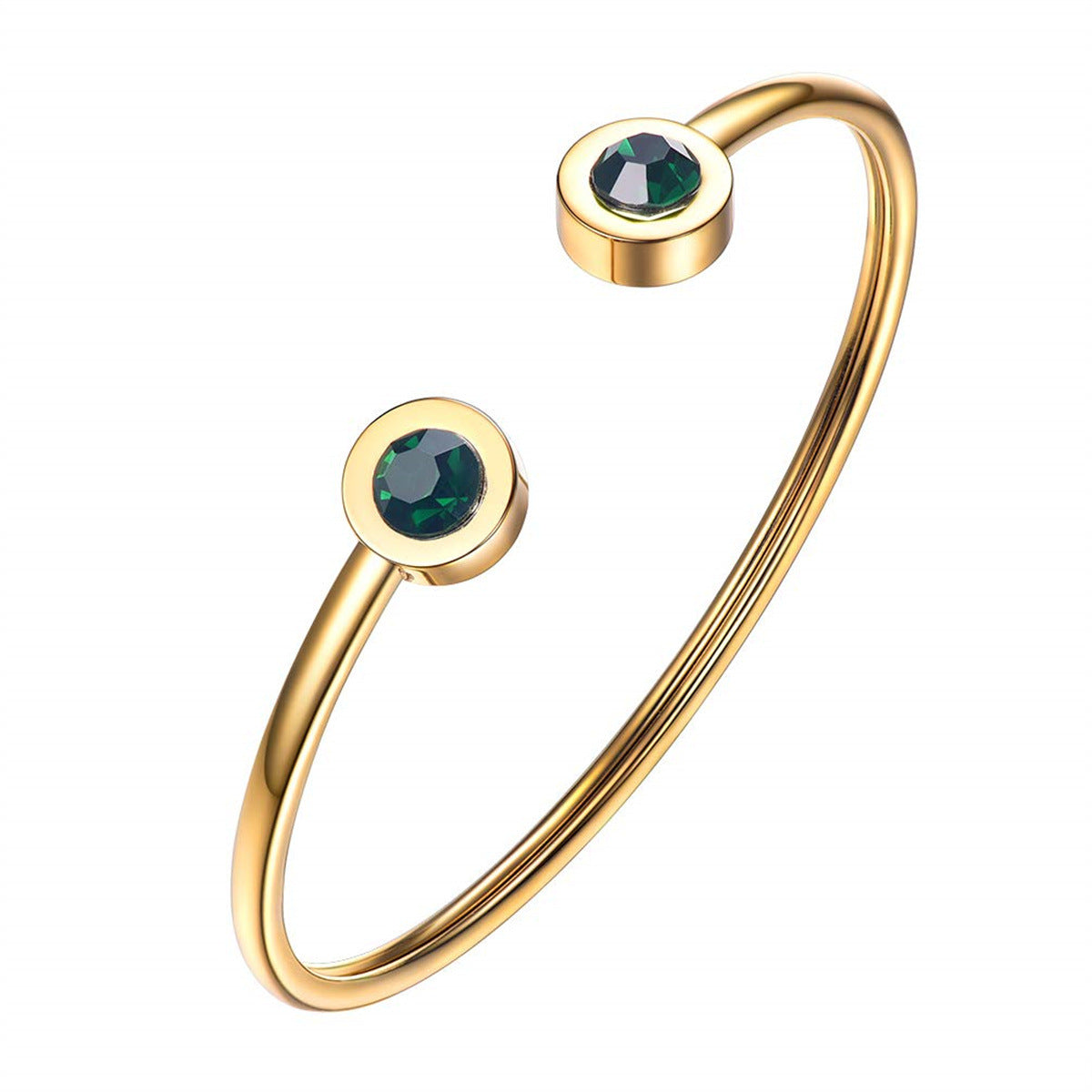 Bracelet manchette Verdoyant en or