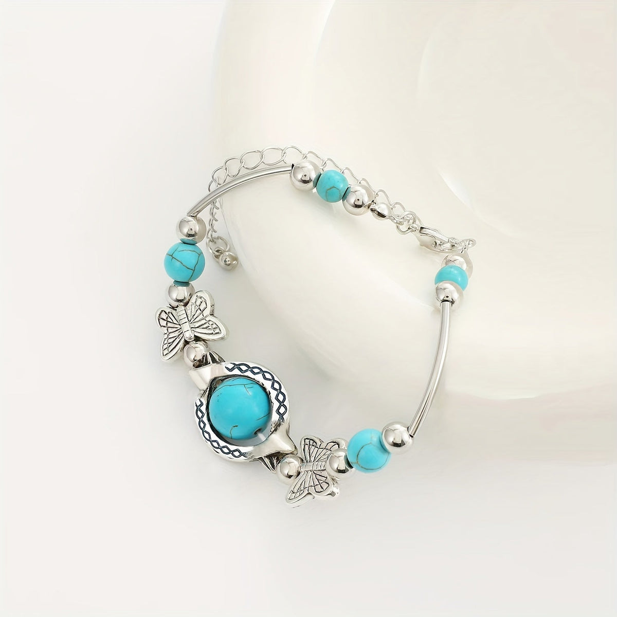 Bracelet Oasis Vol de papillon en or blanc