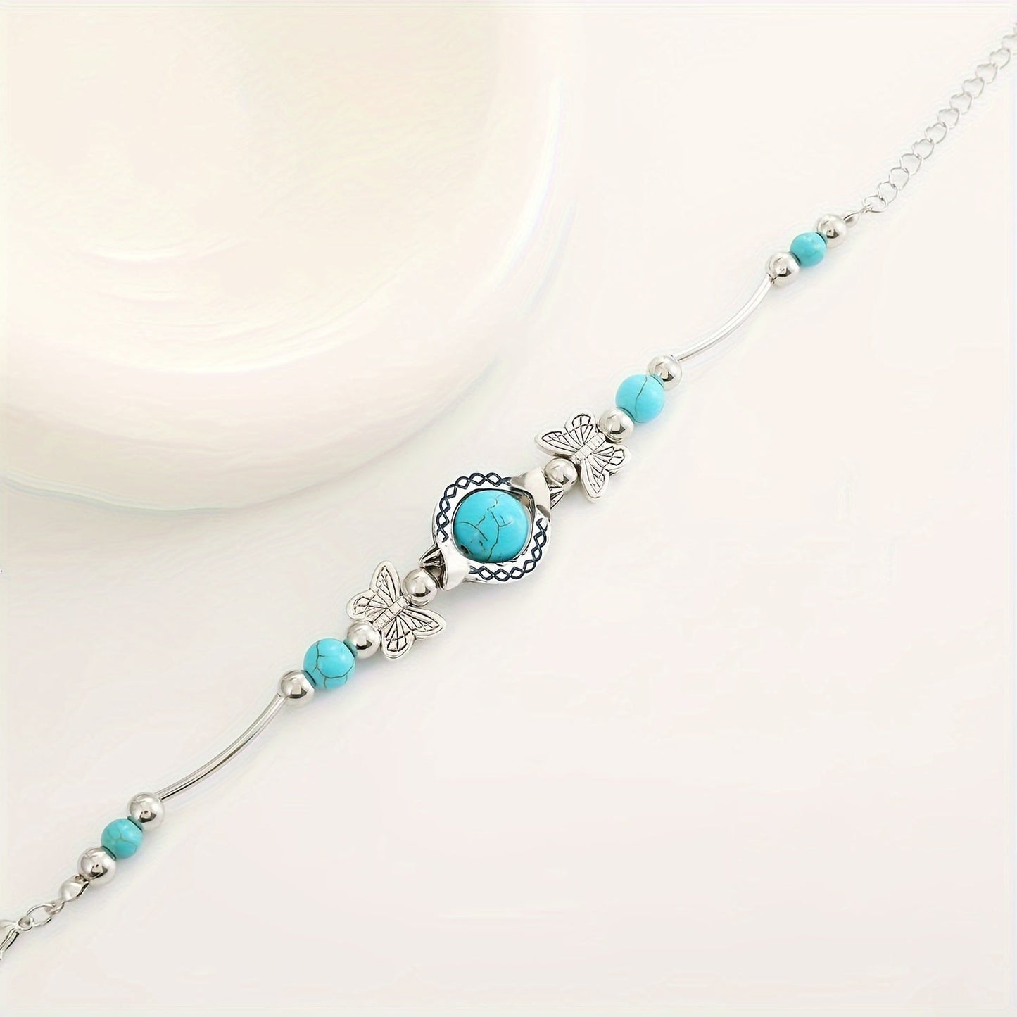 Bracelet Oasis Vol de Papillon | Or Blanc