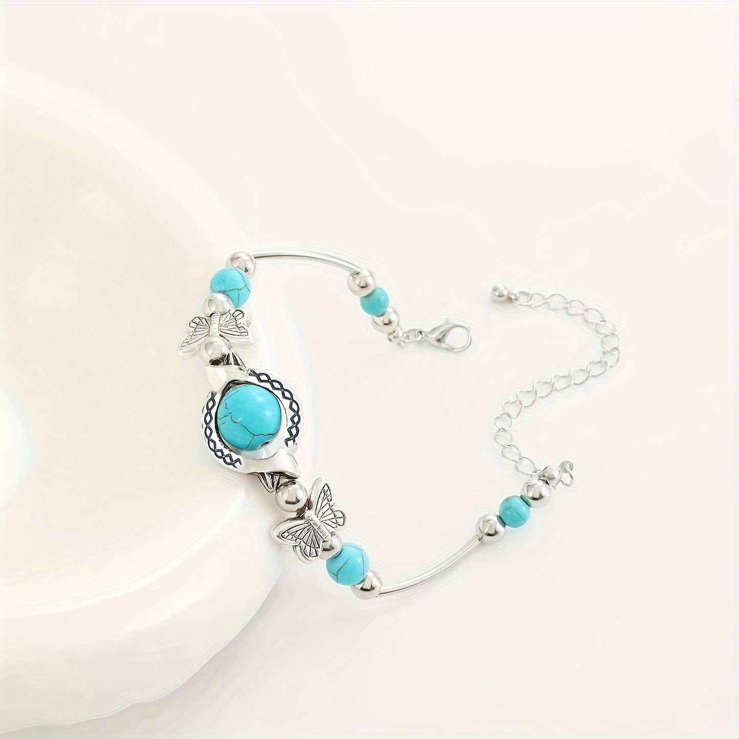 Bracelet Oasis Vol de Papillon | Or Blanc