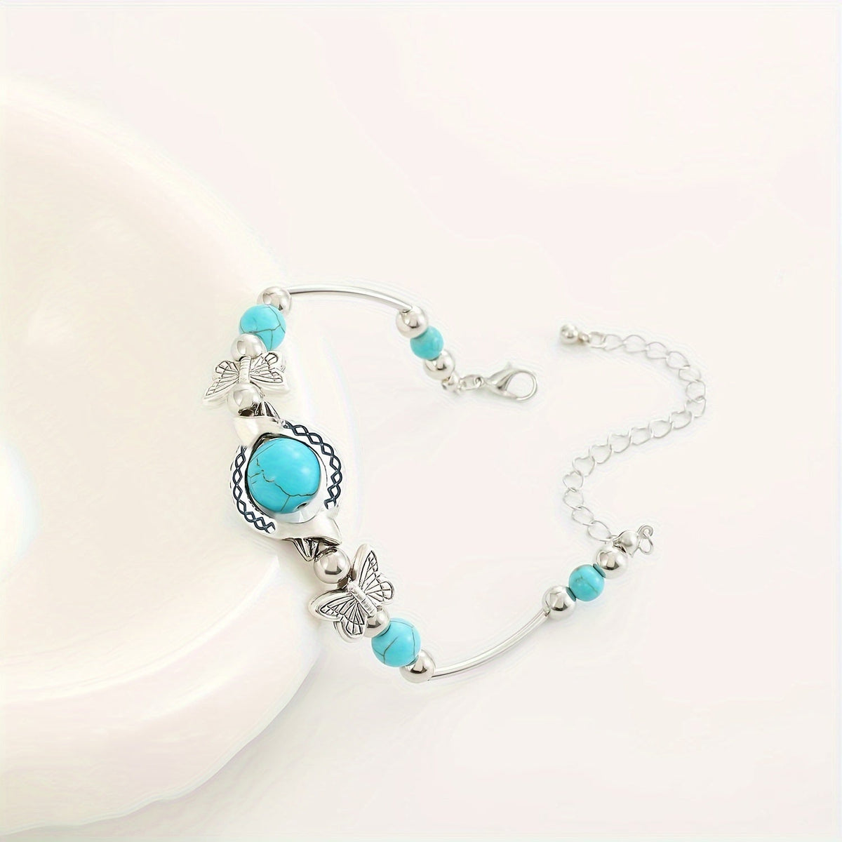 Bracelet Oasis Vol de papillon en or blanc