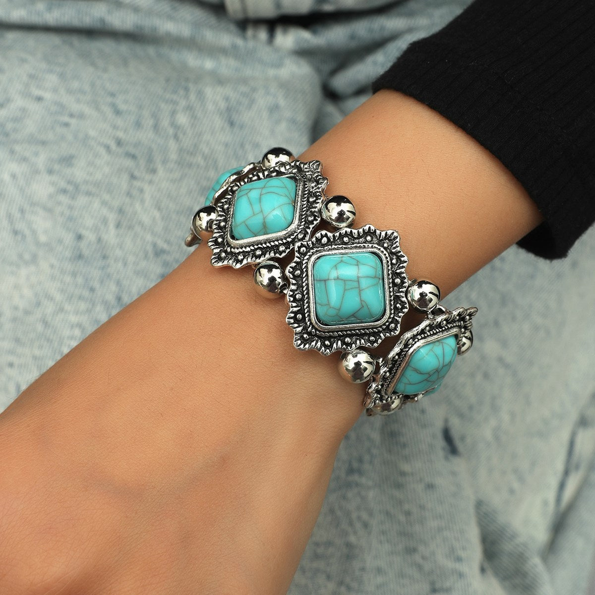 Bracelet relique Sédara en or blanc