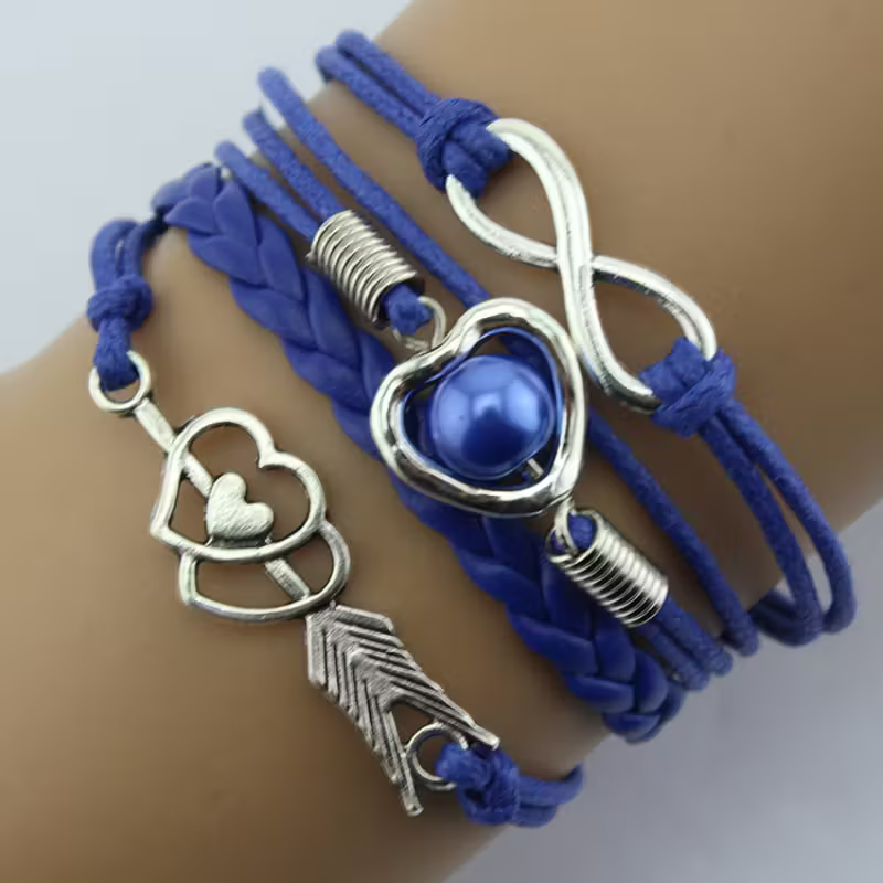 Bracelet rétro arc d’Amour en or