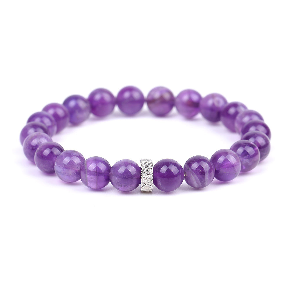 Bracelet « Sandales » avec améthyste en or