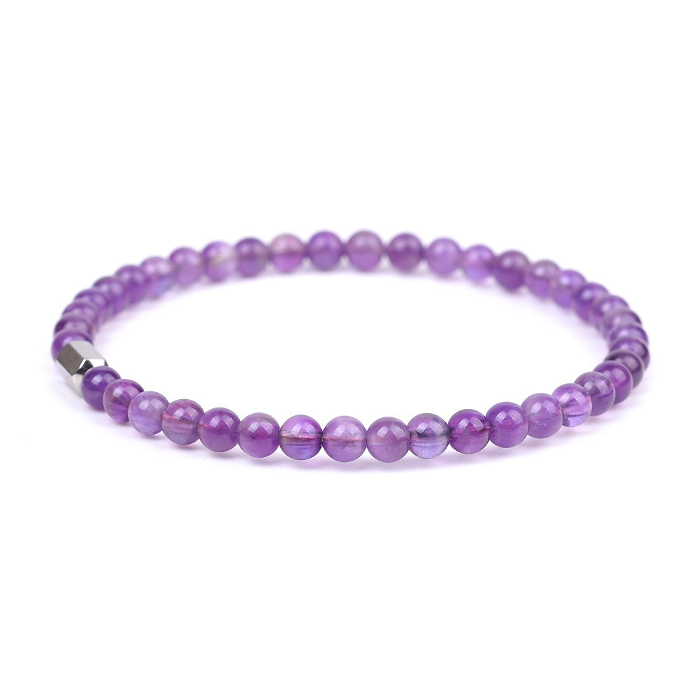 Bracelet « Sandales » avec améthyste en or