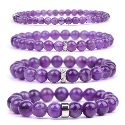 Bracelet « Sandales » avec Améthyste