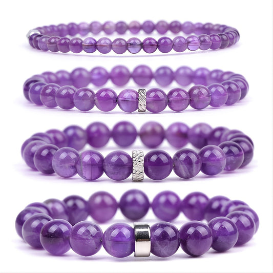 Bracelet « Sandales » avec Améthyste