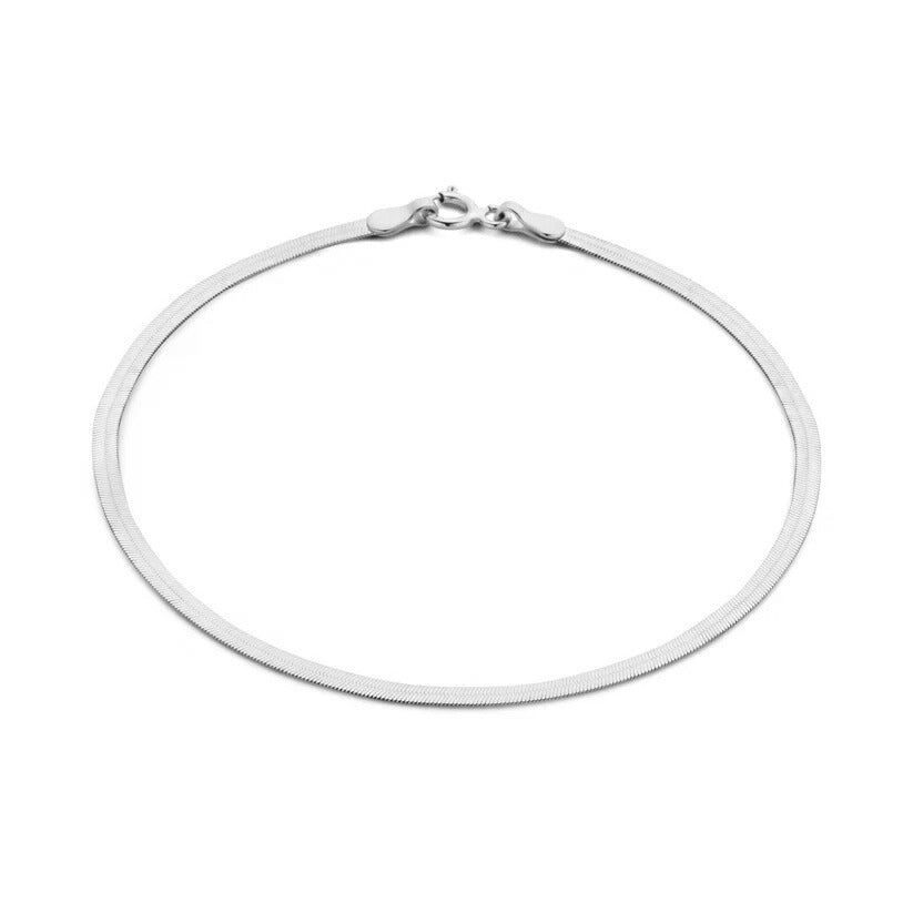 Bracelet soleil serpent en or blanc
