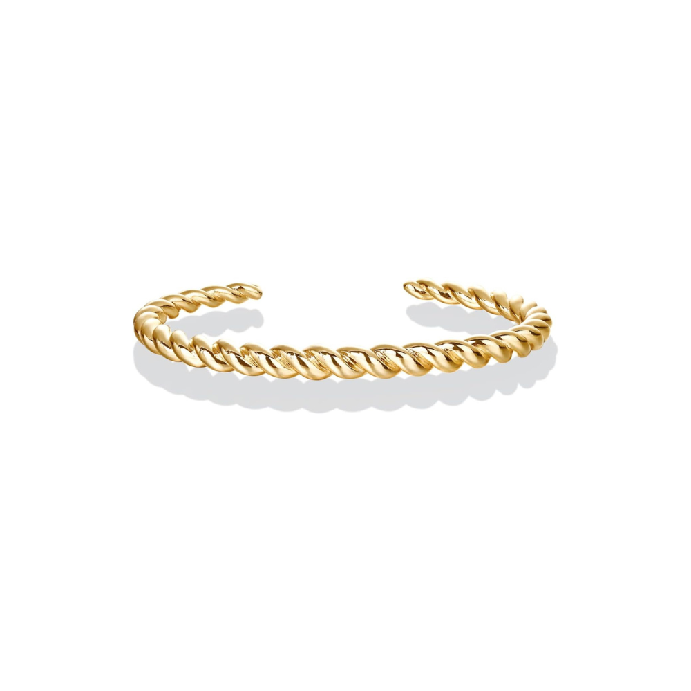 Bracelet torsadé en or