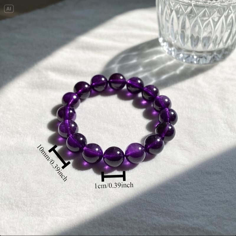 Bracelet Valeria avec perles violettes en or