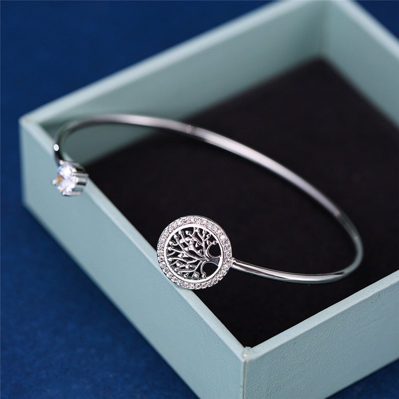 Bracelet ajustable arbre de vie en or