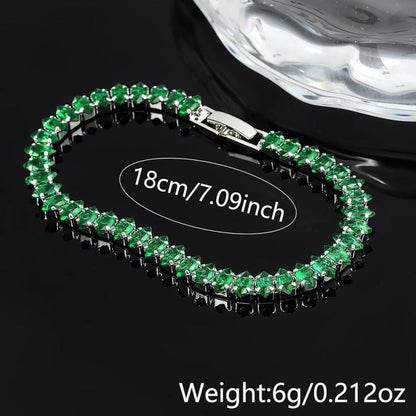 Bracelet avec des pierres d'émeraude