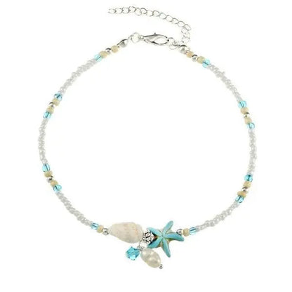 Bracelet avec étoiles, coquillages et pierres naturelles
