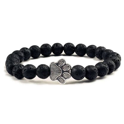 Bracelet avec perles en forme de pattes – Design en pierre naturelle